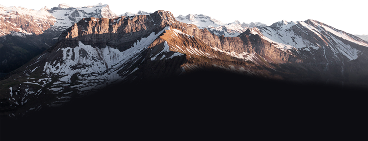 Silueta montaña